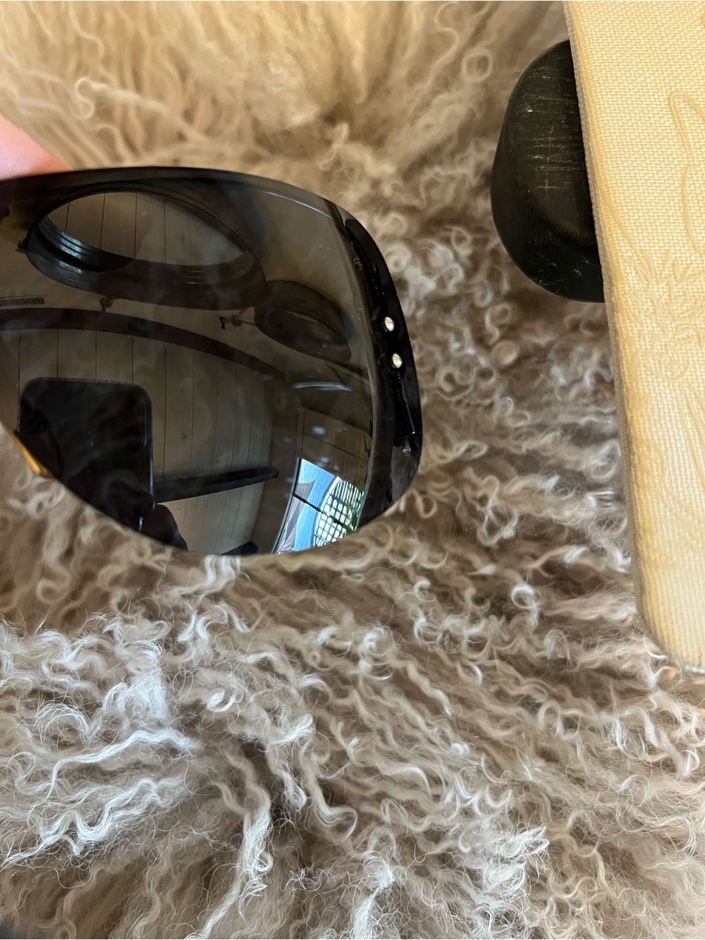 Dior Vintage ESCRIME 1 Black and White Shield Logo Sunglasses - Picture 5 of 11